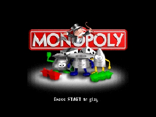 Monopoly title screen for Nintendo 64
